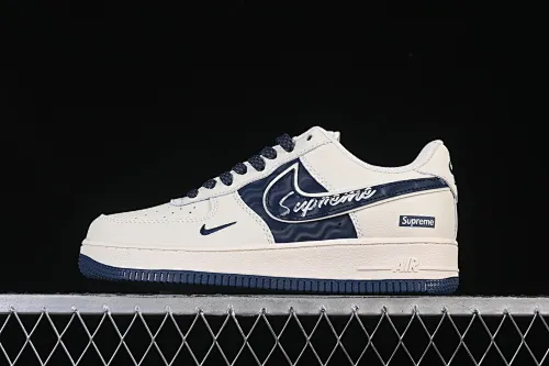All categories Nk Air Force 1 Air Force series Nk Air Force 1 Low Air Force low top Nike Air Force 1'07 Low Supreme co-branded corrugated beige Air Force 1 low top casual sneakers XY2025-001